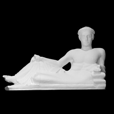 Cinerary Urn Reclining Young Man