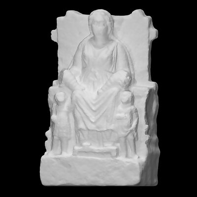 Enthroned Woman with Swaddled Babies