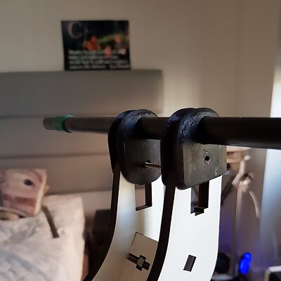 Super simple dual filament spool holder for Rostock Max