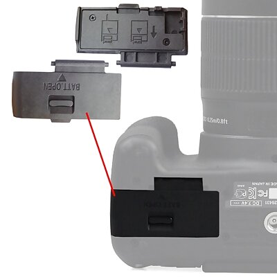Battery cover for Canon EOS 1100D