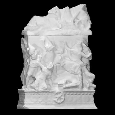 Cinerary Urn with Lid Reclining Couple