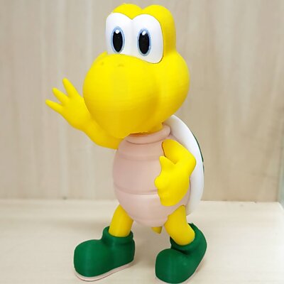 Koopa troopa green Greeting pose from Mario games  Multicolor