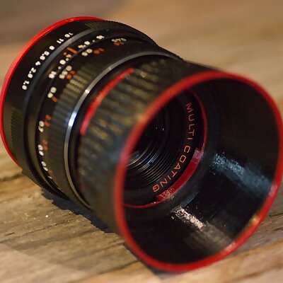Lens hood for a 49 mm filter mount Pentacon 18  50 mm