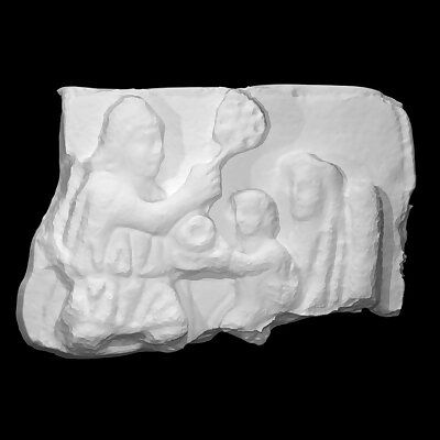 Fragment from the lid of a Sarcophagus