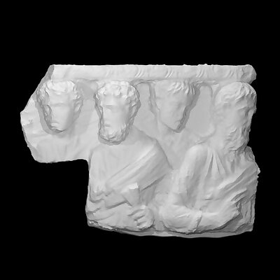 Fragment of a Tubshaped Sarcophagus