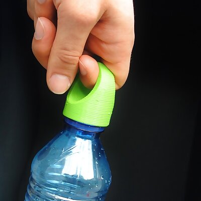 Plastic bottle handle