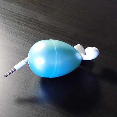 Egg earbud holder