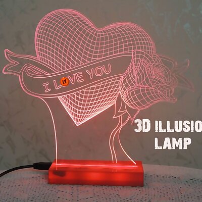 3D Lamp  illusion