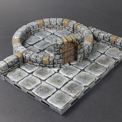 OpenLOCK Dungeon Stone Low Curved Interfaces
