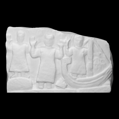 Tombstone with Orants and a Boat