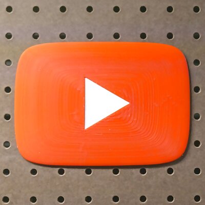YouTube Play Button Pegboard Logo