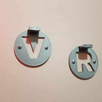 Simple WMR VR Controller Wall Mounts