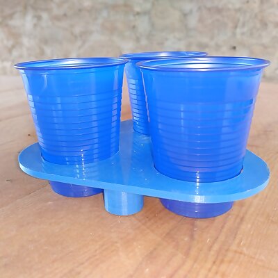 Disposable cup holder for windy environments