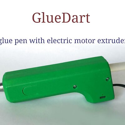 GlueDart Glue pen with motor extruder case