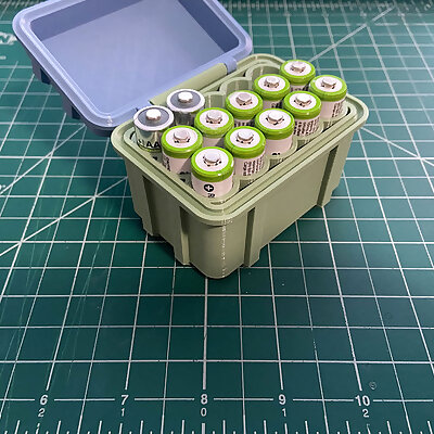 AA Battery Storage Box