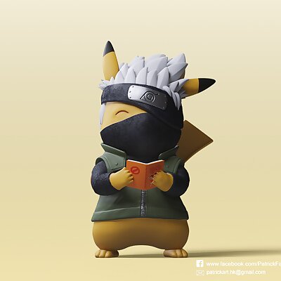 Pikachu X Kakashi PokemonNaruto