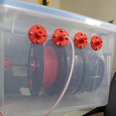 Filament dry box for 34 spools of filament