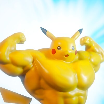Ultra swole Pikachu