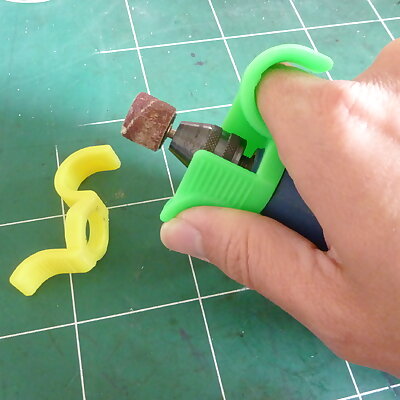 Precision handle for minidrill  Dremel like with finger protection  Poignée de précision pour miniperceuse  Dremel avec protection des doigts