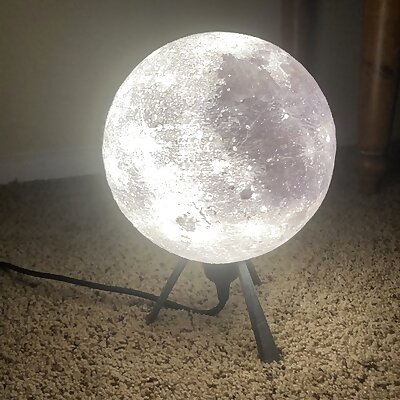 Designer Lithophane Moon Lamp
