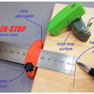 customizable ruler stop  speed marker  Linealanschlag