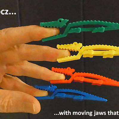 Crocz Crocodile Clips  Clamps  Pegs with Moving Jaws