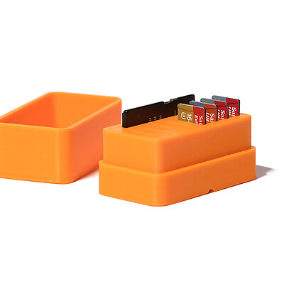 Micro SD card and adapter storage box