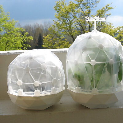 Flexible Mini GreenhouseDome with Pot clickable