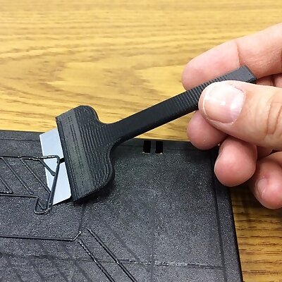Razor blade holder scraper handle