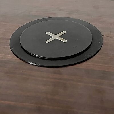Grommet to attach IKEA wireless charger for fully stand up desks