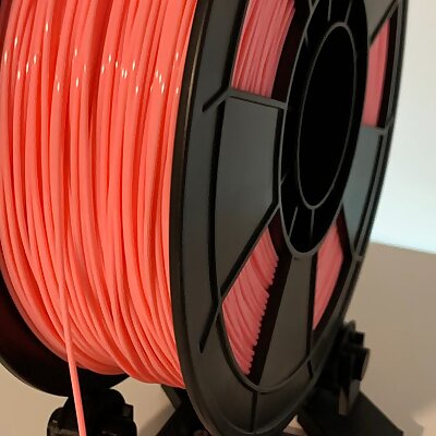 Upgraded filament spool holder and threaded guide