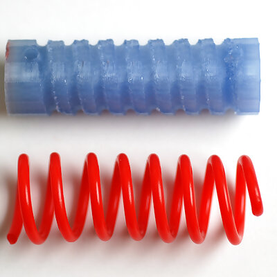 Device to produce PLA springs