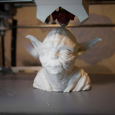 Yoda bust cleaned and simplified