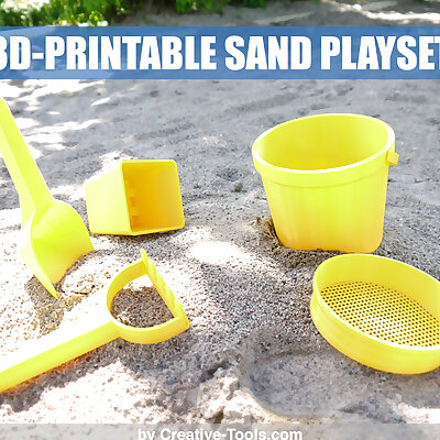 3Dprintable sand play set