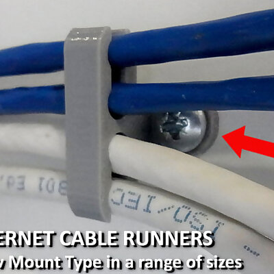 Ethernet Cable Runners  Screw Mount Type
