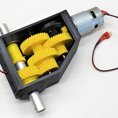 3D printable high torque servogearbox version 2