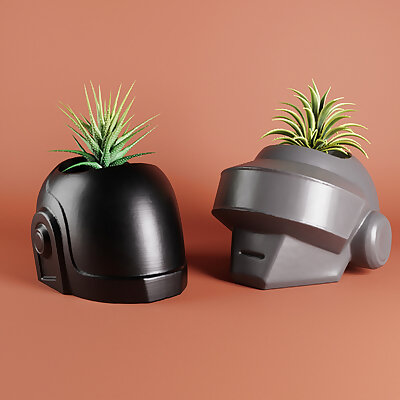 Daft Punk plant pot
