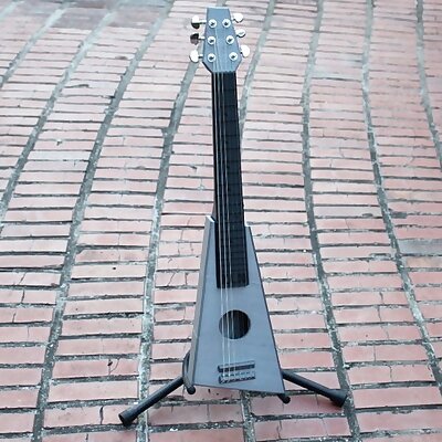 Playable Guitar  Printable Without Supports