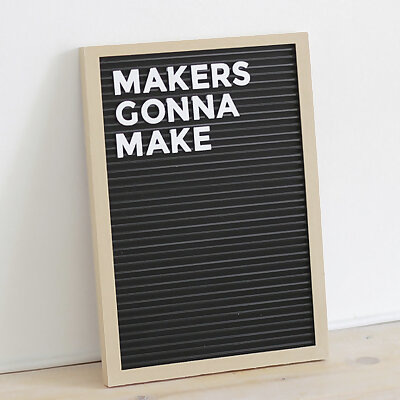 Letter Board  Fully 3D Printed