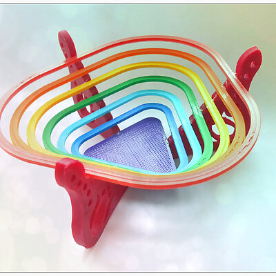 Bowl for sweets rainbow