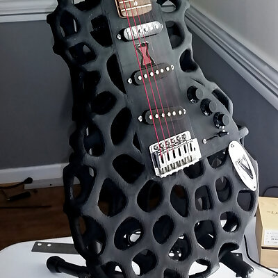 The Black Widow 3D Printed Guitar