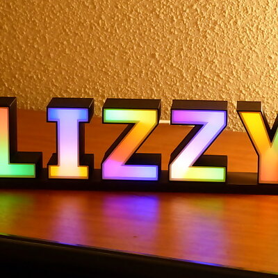 Glowing LED all alphabet letters and all numbers 6 cm high