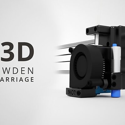 Bowden XCarriage Mount for E3D V6