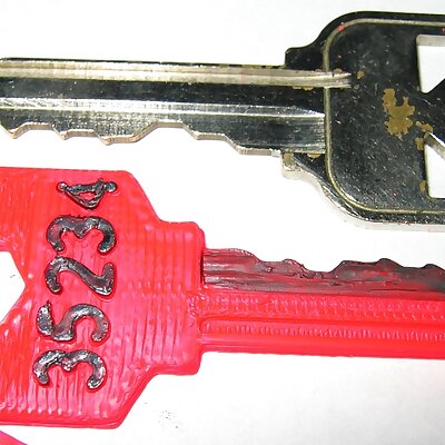 Customizable House  Padlock Key