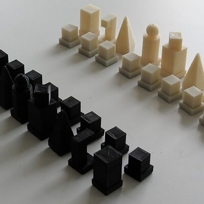 Bauhaus Model I 1922 Chess Set