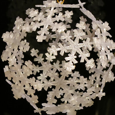 Snowflake Icosahedron Ornament