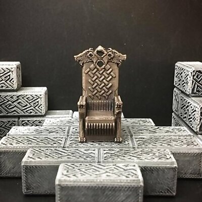 Delving Decor Wolf Throne 28mmHeroic scale