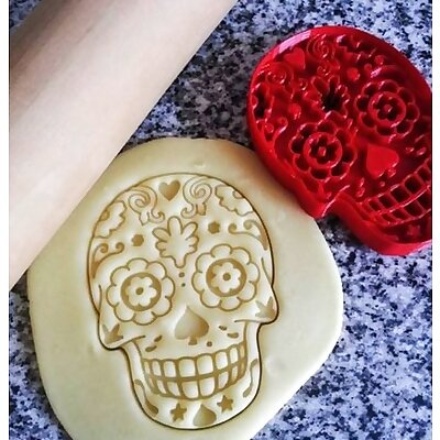 Mexican skull cookie cutter