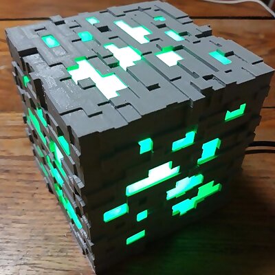 Complete Minecraft Ore Lamp