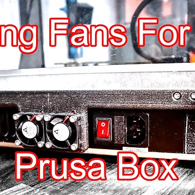 Prusa Box PSU cooling fan bracket